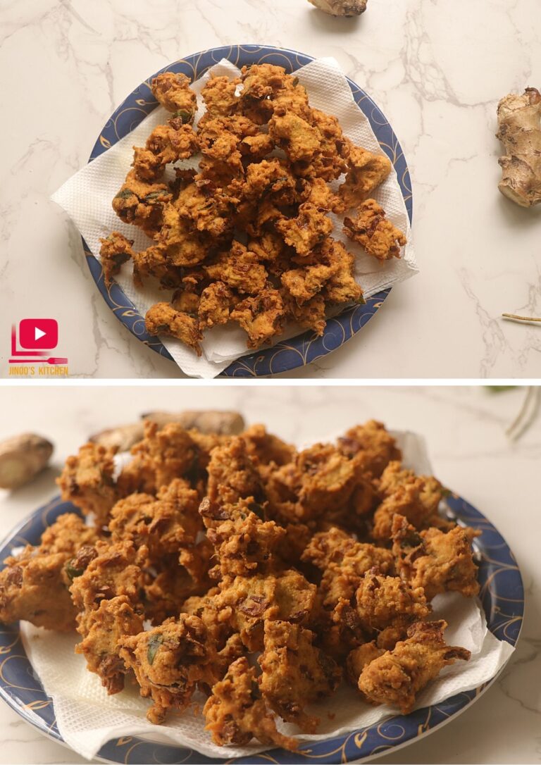 Ginger Pakoda recipe – How to make crispy and tasty Street food style Pakoda