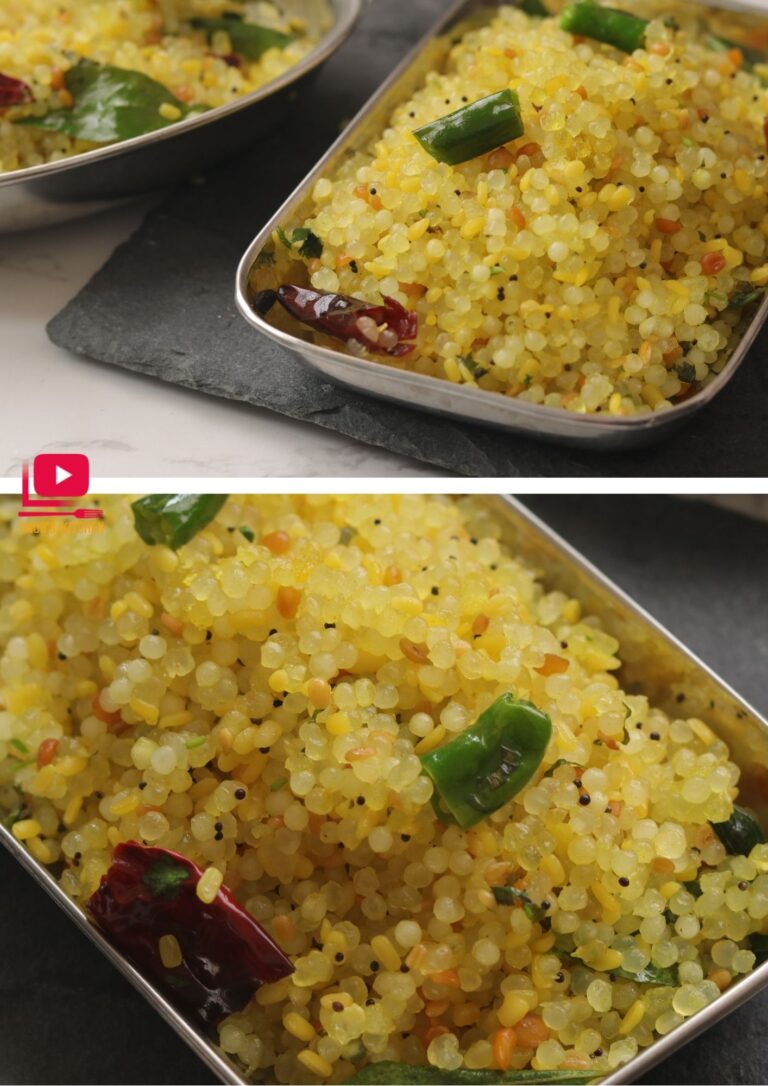 Sabudana Upma | Sago Moong dal Khichdi| Javvarisi Upma ( Without Potatoes )