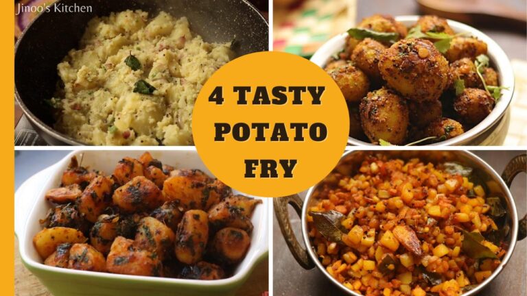 4 tasty Potato side dish recipes for rice – Potato poriyal recipe