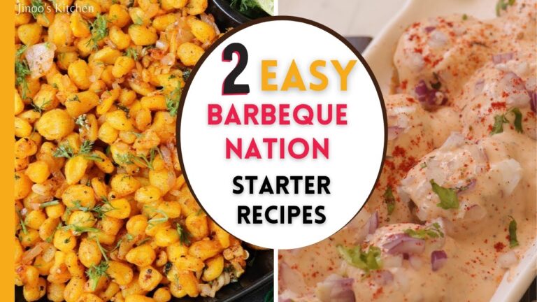 2 Easy Barbeque Nation Starters Recipe | Crispy Corn & Cajun-spiced Potatoes | Party snacks