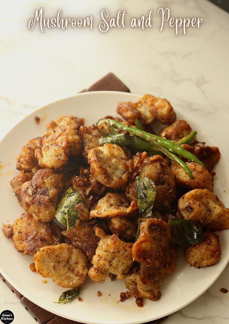 Restaurant Style Mushroom Salt and Pepper Recipe | Mushroom Pepper Fry