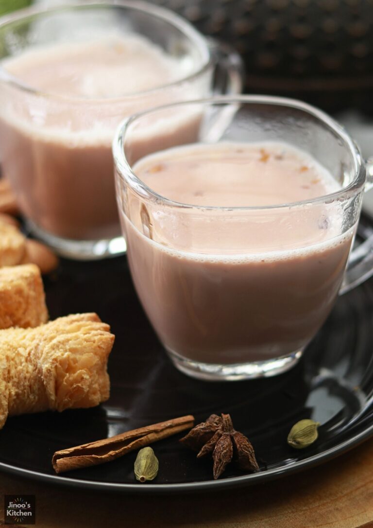 Kashmiri Pink Chai Recipe | Noon Chai - Sheer Chai - Pink tea Indian ...