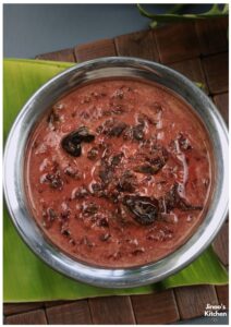 Red Spinach Dal Curry with Coconut Cashew Paste | Healthy Indian Curry for Rice